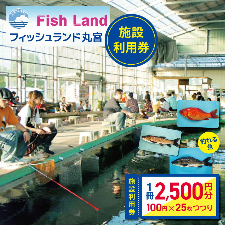 フィッシュランド丸宮 施設利用券 2500円分 | 全天候型 釣り堀 金魚 釣り 金魚すくい アクアショップ 魚 フィッシュ 君津市 きみつ 千葉県