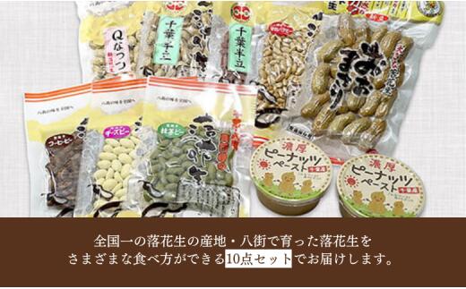 【ふるさと納税】落花生 ピーナッツ セレクション 10点 セット Qなっつ 千葉半立 おおまさり 濃厚 ペースト - 画像2