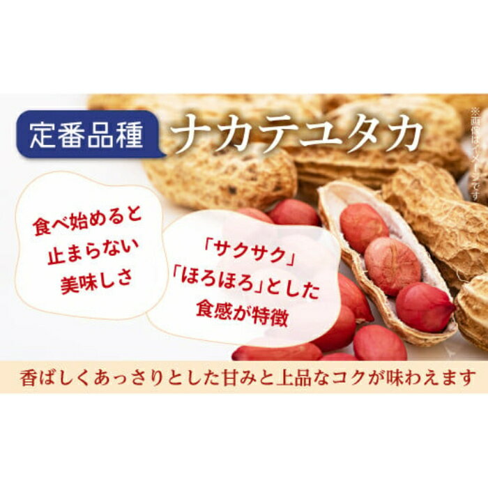 【ふるさと納税】落花生 素煎り 千葉半立 殻付きナカテユタカ 食べ比べセット バター 千葉 千葉半立 ナカテユタカ 1240g - 画像2
