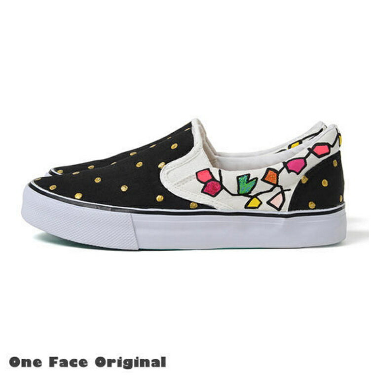 【ふるさと納税】手描き スニーカー BizuDot（ビズドット） レディース メンズ ユニセックス ワイズ 2E 22.0～28.0cm【受注制作】 サムネイル3