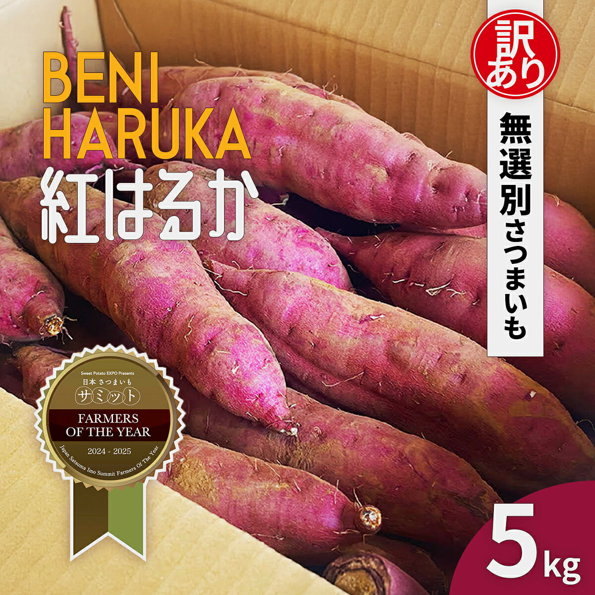 先行受付【訳あり】さつま芋 紅はるか 約5kg 千葉県香取市産【2025年12月上旬より順次発送】 KTRAZ005　　　　さつまいも さつま芋 芝山農園 香取市
