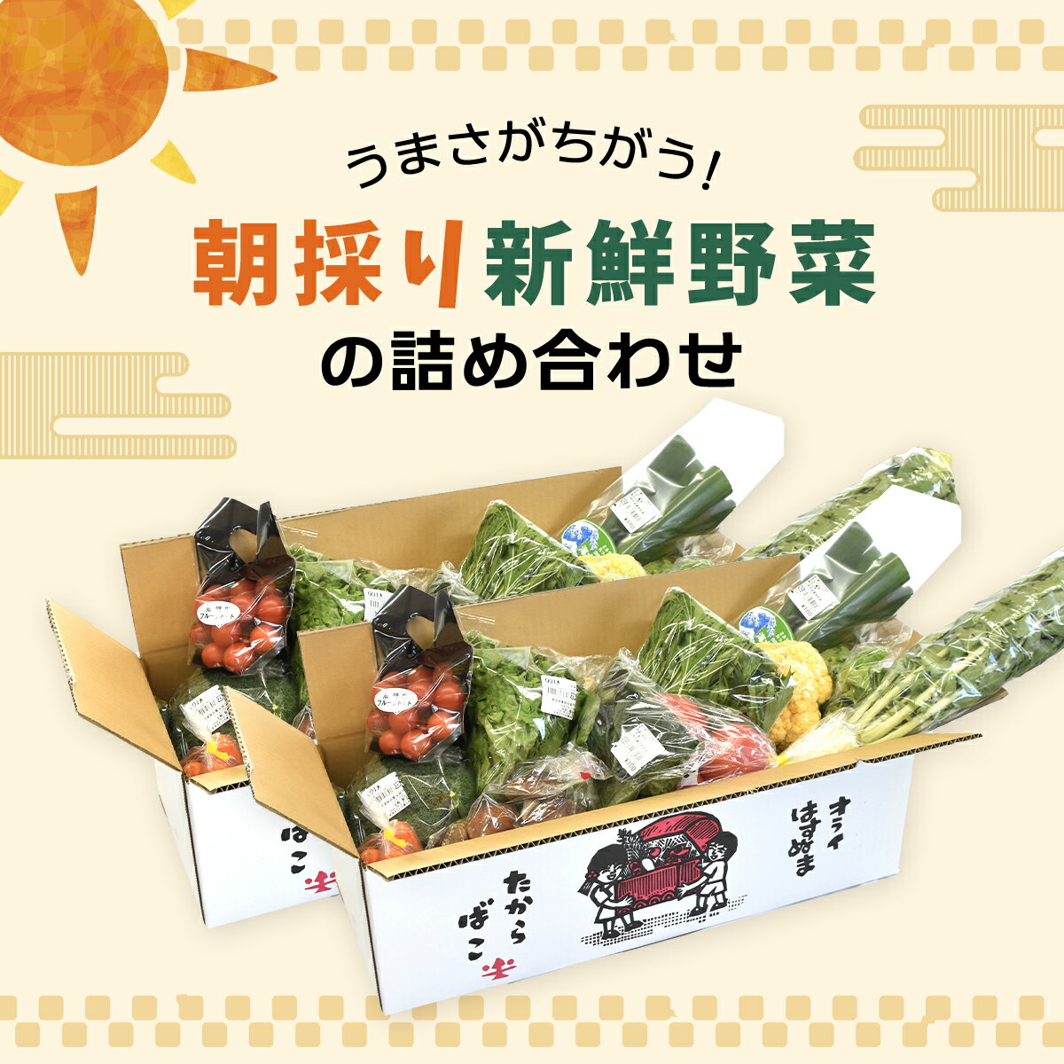 【ふるさと納税】 大地のたからばこセット（2箱） ／ 農産物 野菜 新鮮 旬 送料無料 千葉県 山武市 SMA001 - 画像2