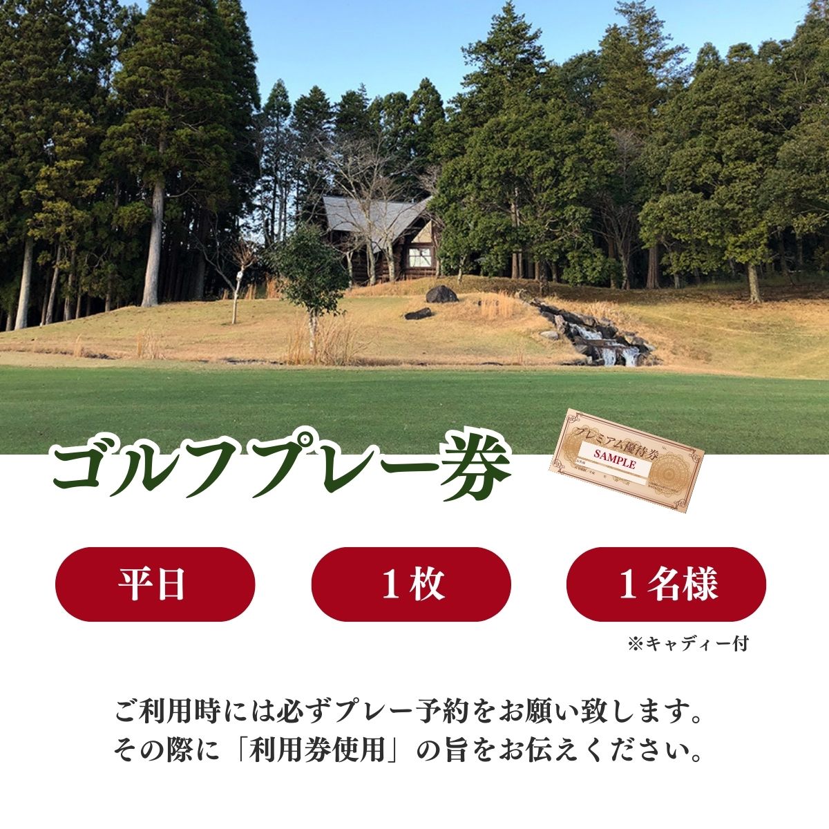 【ふるさと納税】【山武グリーンカントリー倶楽部】ゴルフプレー券（平日用）／ ゴルフ場 利用券 ゴルフプレー券 プレーチケット Golf チケット ゴルフプレー プレー券 千葉県 山武市 SMAM003 サムネイル2