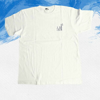 【ふるさと納税】葛飾北斎名画の原点「波に宝珠」をモチーフにした『波の伊八』Tシャツ　ホワイト【Lサイズ】【1527402】 サムネイル3