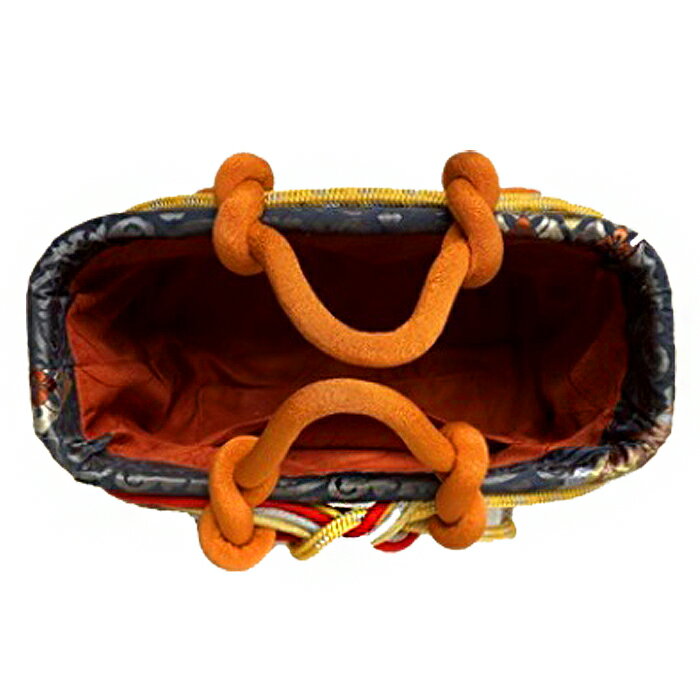 【ふるさと納税】 酒々井一閑張り かごバッグ（帯 唐織有職文様）【限定1個】 サムネイル3