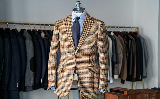 【ふるさと納税】ハリスツイードで仕立てるジャケットお仕立券 ファッション 服 男性 メンズ サムネイル2