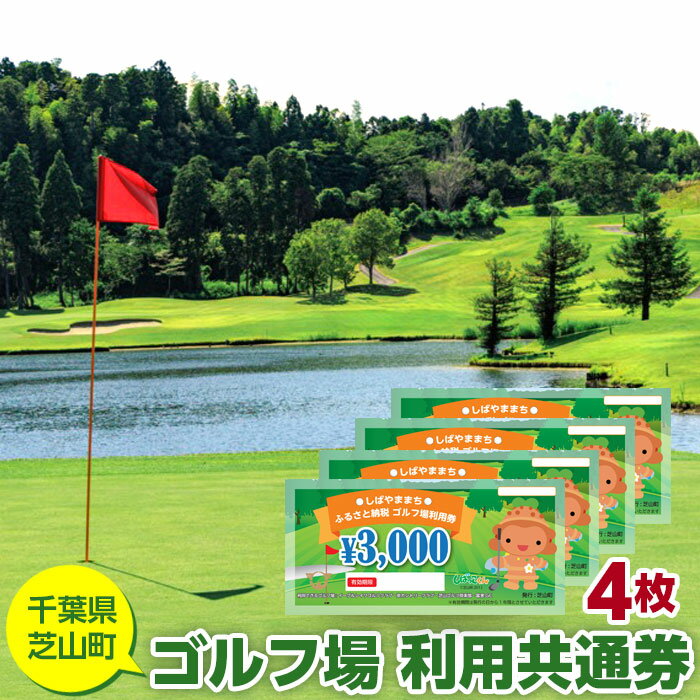 芝山町ゴルフ場利用券　4枚 ／ golf 芝山ゴルフ倶楽部 京カントリークラブ イーグルレイクゴルフクラブ 共通チケット アウトドア 施設利用券 スポーツ体験 大人の趣味 休日アクティビティ プレゼント用 実用的返礼券 趣味時間 送料無料 千葉県 No.004