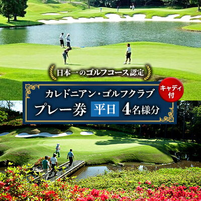 カレドニアン・ゴルフクラブ【日本一のゴルフコース認定】平日ゴルフプレー券(4名1組)※キャディー付【1503346】