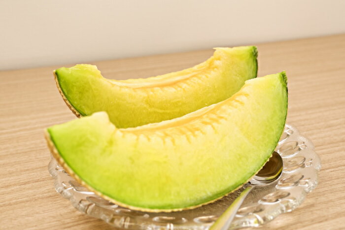 【ふるさと納税】【訳あり】高級マスクメロン　千葉アクアメロン　1玉　2L〜3Lサイズ　千葉県産　化粧箱入り　生産者直送 サムネイル2