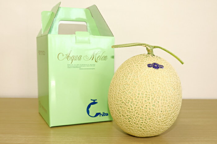 【ふるさと納税】【訳あり】高級マスクメロン　千葉アクアメロン　1玉　2L〜3Lサイズ　千葉県産　化粧箱入り　生産者直送 サムネイル3