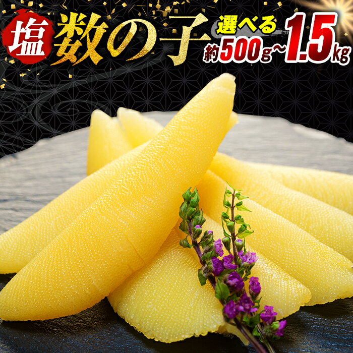 塩数の子 500g〜1.5kg 冷凍 魚介 魚卵 おつまみ かずのこ 数の子 グルメ ふるさと 納税 千葉県 長生村