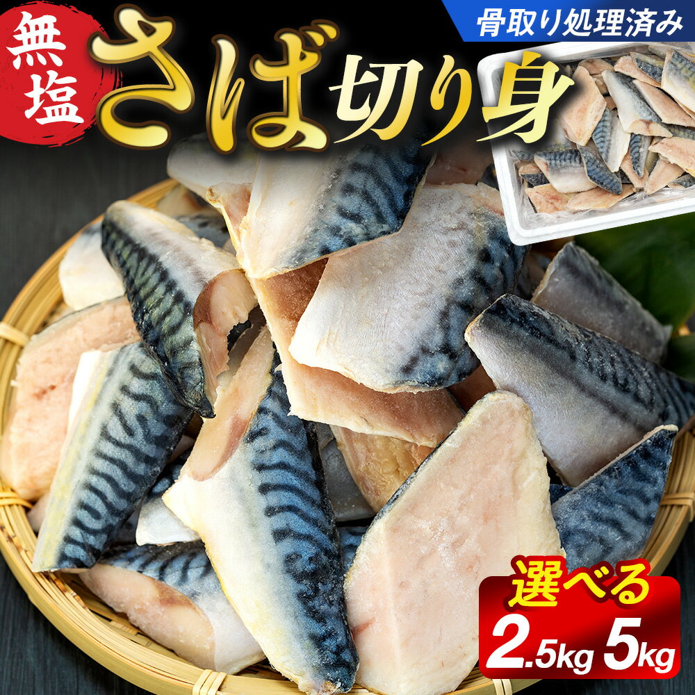 骨取りサバ切り身 2.5kg 〜 5kg 冷凍 無添加 無塩 骨なし 骨抜き 切り身 さば 鯖 ふるさと 納税 千葉県 長生村