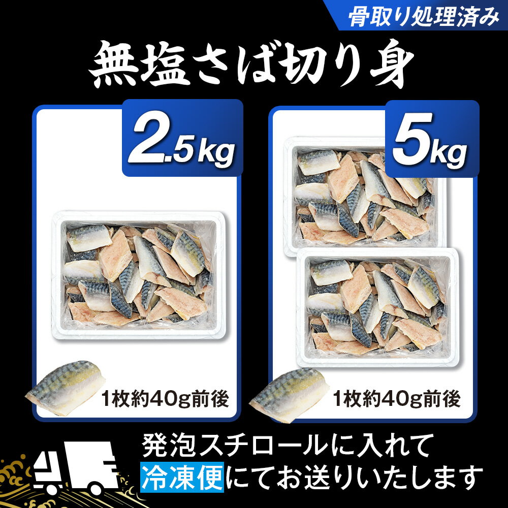 【ふるさと納税】骨取りサバ切り身 2.5kg 〜 5kg 冷凍 無添加 無塩 骨なし 骨抜き 切り身 さば 鯖 ふるさと 納税 千葉県 長生村 サムネイル2