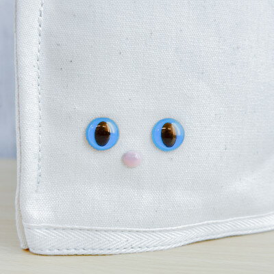 【ふるさと納税】【猫目バッグ】わたし猫・帆布トートバッグ(小)/ブルー【1544150】 サムネイル2