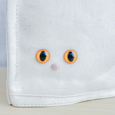 【ふるさと納税】【猫目バッグ】わたし猫・帆布トートバッグ(小)/カッパー【1545629】 サムネイル2