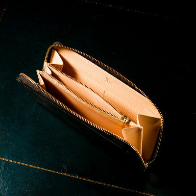 【ふるさと納税】【ココマイスター】COCOMEISTER ブライドル グランドウォレット(モスグリーン)【1679707】 サムネイル2