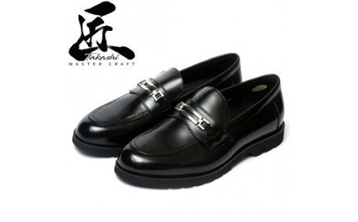 【匠の靴】超軽量 幅広6E本革ビジネスシューズTT-27G 軽量 超軽量 革靴 ビット ローファー 撥水加工 天然皮革 日本製