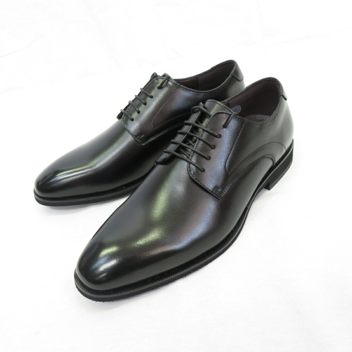 【匠の靴】超軽量＆履き心地抜群な本格ビジネスシューズ レースアップ プレーン[AF-15] 軽量 超軽量 革靴 撥水加工 天然皮革 ブラック 黒 日本製