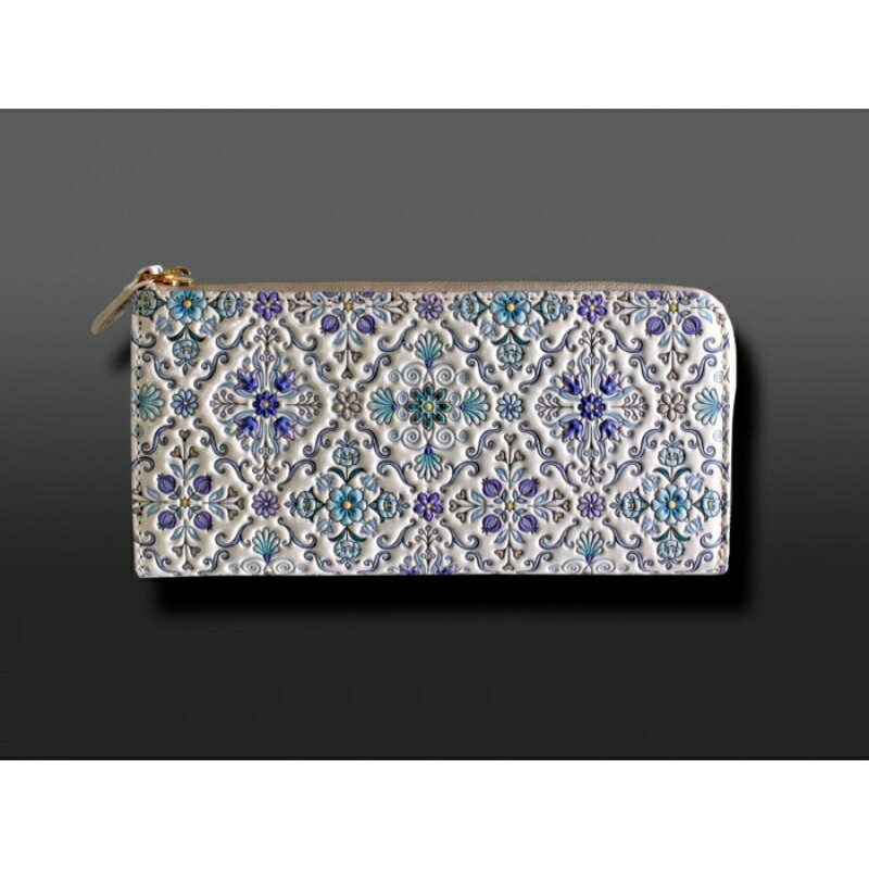 【ふるさと納税】【浅草文庫】L字長財布 オリエント柄 財布 薄い スリム 大容量 L字ファスナー 本革 牛革 レザー 日本製 国産 ハンドメイド ギフト メンズ レディース 贈り物 プレゼント サムネイル2