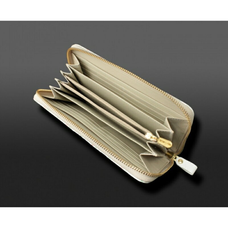 【ふるさと納税】【浅草文庫】ラウンド長財布 ふくろう柄 財布 雑貨 日用品ラウンド 長財布 ラウンドファスナー 牛革 革 皮革 革製品 レザー ファッション小物 日本製 ハンドメイド 型友禅 工芸品 ギフト メンズ レディース サムネイル3