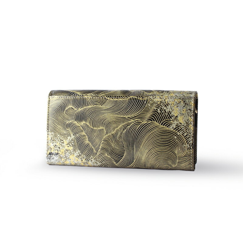 【ふるさと納税】【浅草文庫】かぶせ長財布〈祝い鶴柄〉 財布 長財布 日用品 雑貨 薄い スリム 大容量 本革 牛革 レザー 日本製 国産 ハンドメイド ギフト メンズ レディース サムネイル2