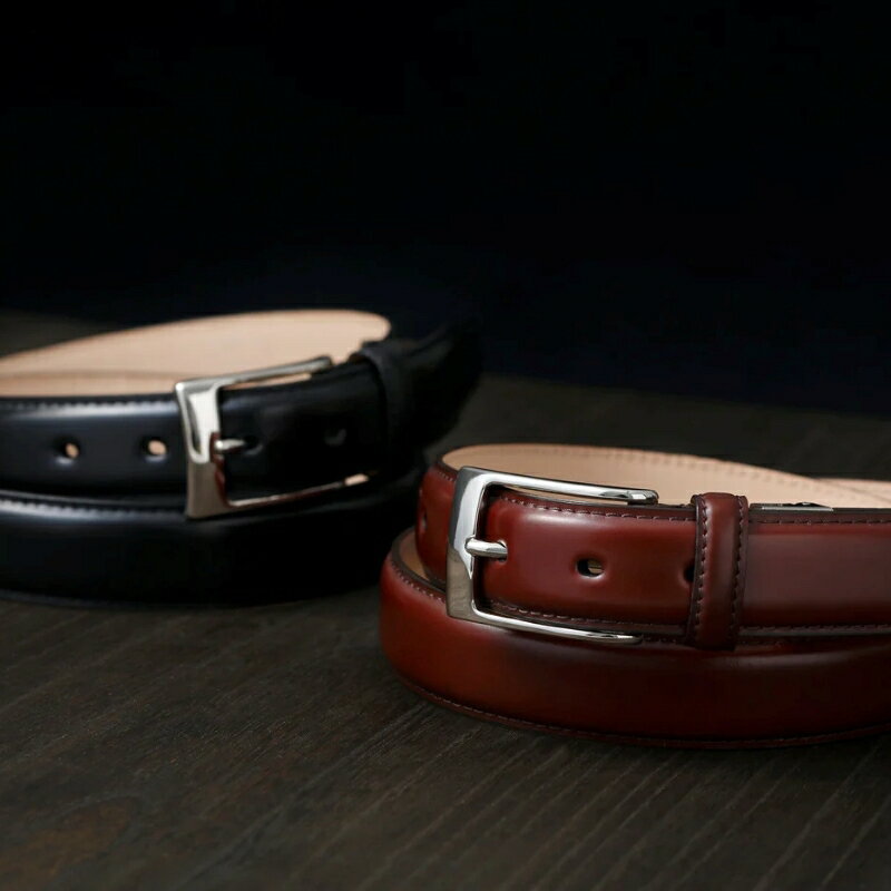 [bell la bell] コードバンベルト 革ベルト メンズベルト ビジネスベルト 紳士ベルト カット サイズ調整