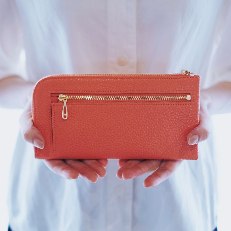 【牛革】レディース長財布 [Lファスナー]（全5色）財布 長財布 革財布 レディース財布