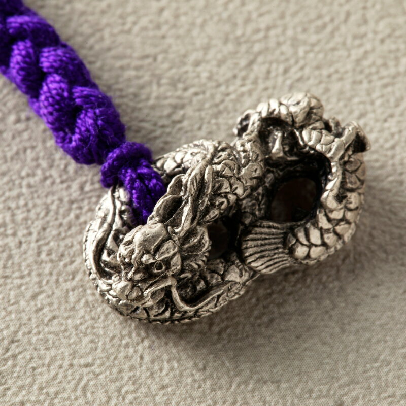 【ふるさと納税】[銀製] 斎藤美洲 干支根付 辰 工芸品 ハンドメイド 縁起物 御守 厄除け 開運招福 贈答 プレゼント サムネイル2