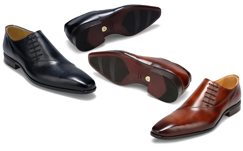 【ふるさと納税】クインクラシコ 革靴 62002 ビジネスシューズ 本革 サイドレース エラスティック スリッポン 牛革 フォーマル サムネイル3