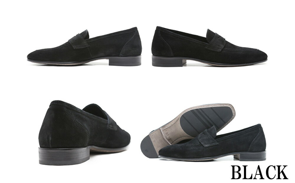 【ふるさと納税】クインクラシコ 革靴 86001 コインローファー メンズ スエード ドレスシューズ 牛革 カジュアル サムネイル2