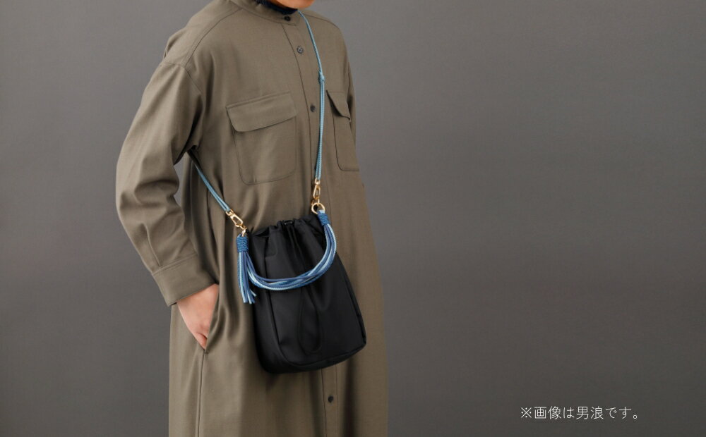 【ふるさと納税】【PARACO】ICHIRIバッグ・北斎 撥水 巾着 和柄 葛飾北斎 ショルダー ハンド バッグ サムネイル2