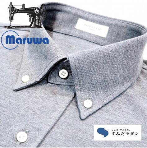 丸和繊維工業 INDUSTYLE TOKYO 動体裁断 シャツ グレー ファッション 「すみだモダン」