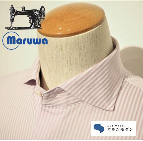 丸和繊維工業 INDUSTYLE TOKYO 動体裁断 シャツ ロンストW ラベンダー ファッション 「すみだモダン」