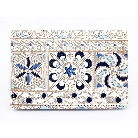 パスカードホルダー 錦紗 青 文庫屋大関 名刺入れ パスケース カードホルダー 定期入れ 革製品 革小物 大容量 ファッション小物 定期券入れ Suica入れ パスモケース 日用品 雑貨 東京 東京都 墨田区　お届け：発送可能時期より順次配送