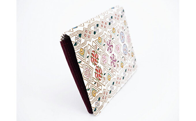 【ふるさと納税】パスケース 名刺入れとしても パスカードホルダー 花菱 文庫屋大関 名刺入れ 名刺ケース レディース 定期券入れ 定期入れ 名刺 カードケース 二つ折り 薄型 レザー 本革 革 文庫革 日本製 東京 東京都 墨田区　お届け：発送可能時期より順次配送 サムネイル3