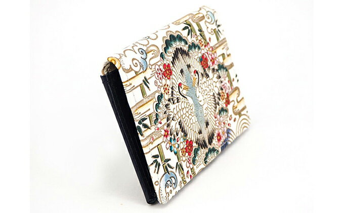 【ふるさと納税】パスケース 名刺入れとしても パスカードホルダー むかい鶴 文庫屋大関 名刺入れ 名刺ケース レディース 定期券入れ 定期入れ 名刺 カードケース 二つ折り 薄型 レザー 本革 革 文庫革 日本製 東京 墨田区　お届け：発送可能時期より順次配送 サムネイル3