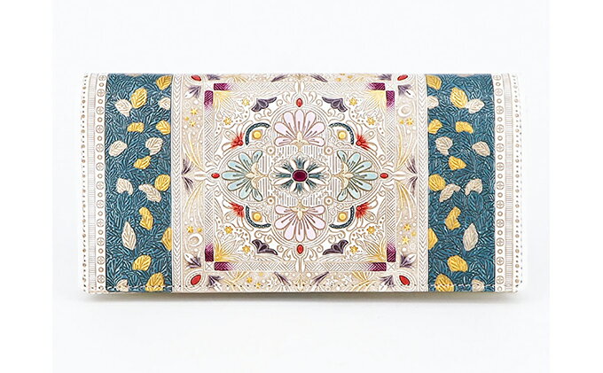 【ふるさと納税】長財布 スッキリ大人の財布 束入れ 黄金のタピ 文庫屋大関 お札を折らない 財布 レディース レザー 本革 革 文庫革 薄い スリム 軽量 スリム財布 レディース財布 お財布 札入れ 札束入れ 日本製 東京 墨田区　お届け：発送可能時期より順次配送 サムネイル2