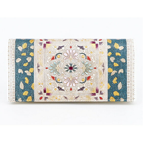 長財布 スッキリ大人の財布 束入れ 黄金のタピ 文庫屋大関 お札を折らない 財布 レディース レザー 本革 革 文庫革 薄い スリム 軽量 スリム財布 レディース財布 お財布 札入れ 札束入れ 日本製 東京 墨田区　お届け：発送可能時期より順次配送