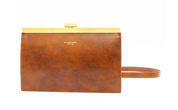 【ふるさと納税】バッグ KIYOKAWA 2way ポシェット AURDEY AUD001 カバン 革 牛革 牛革製 かばん 鞄 ショルダー ファッション 口金 国産 日本製 　お届け：発送可能時期より順次配送 サムネイル3