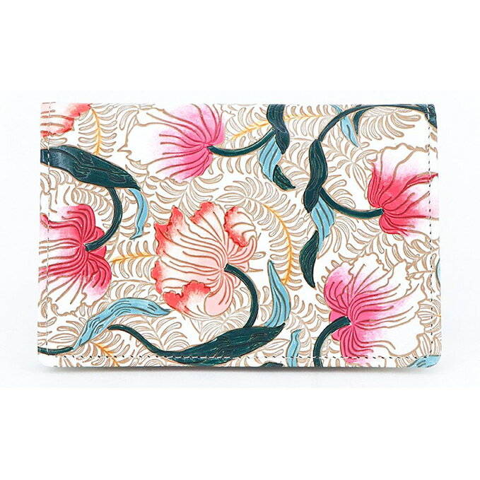 パスケース ノースガーデン コーラル 文庫屋大関 名刺入れ カードホルダー 名刺ケース 名刺ホルダー カード入れ 定期入れ 定期ケース 雑貨 生活雑貨 小物 革小物 革製品 本革 日用品 東京 東京都 墨田区　お届け：発送可能時期より順次配送