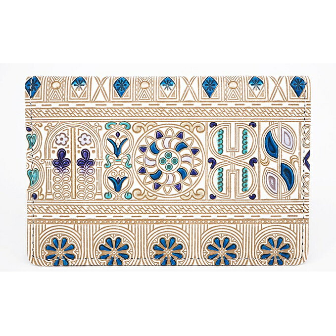 パスケース アポロン ブルー 文庫屋大関 名刺入れ カードホルダー 名刺ケース 名刺ホルダー カード入れ 定期入れ 定期ケース 雑貨 生活雑貨 小物 革小物 革製品 本革 日用品 民芸品 工芸品 東京 東京都 墨田区　お届け：発送可能時期より順次配送