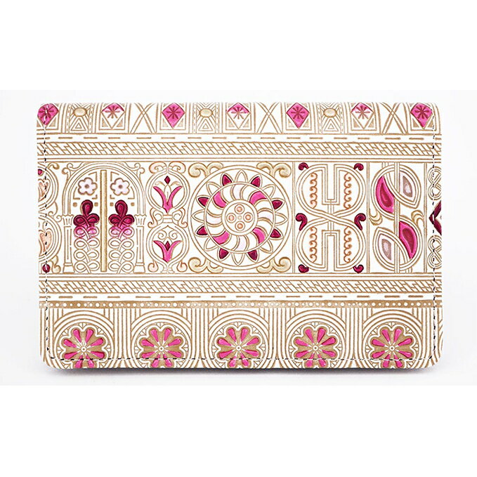 パスケース アポロン ピンク 文庫屋大関 名刺入れ カードホルダー 名刺ケース 名刺ホルダー カード入れ 定期入れ 定期ケース 雑貨 生活雑貨 小物 革小物 革製品 本革 日用品 民芸品 工芸品 東京 東京都 墨田区　お届け：発送可能時期より順次配送