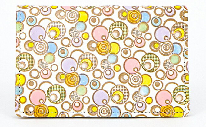 【ふるさと納税】パスケース ポッピンソーダ 文庫屋大関 名刺入れ カードホルダー 名刺ケース 名刺ホルダー カード入れ 定期入れ 定期ケース 雑貨 生活雑貨 小物 革小物 革製品 本革 日用品 民芸品 工芸品 東京 東京都 墨田区　お届け：発送可能時期より順次配送 サムネイル2