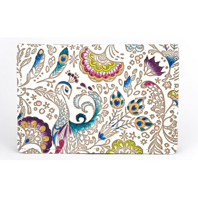 パスケース 孔雀 文庫屋大関 名刺入れ カードホルダー 名刺ケース 名刺ホルダー カード入れ 定期入れ 定期ケース 雑貨 生活雑貨 小物 革小物 革製品 本革 日用品 民芸品 工芸品 東京 東京都 墨田区　お届け：発送可能時期より順次配送