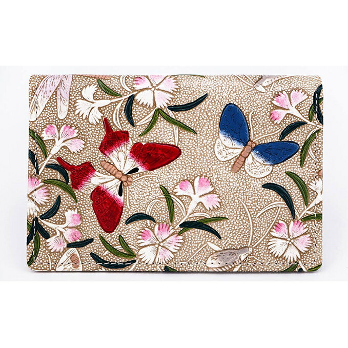 パスケース 撫子 文庫屋大関 名刺入れ カードホルダー 名刺ケース 名刺ホルダー カード入れ 定期入れ 定期ケース 雑貨 生活雑貨 小物 革小物 革製品 本革 日用品 民芸品 工芸品 東京 東京都 墨田区　お届け：発送可能時期より順次配送