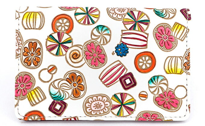 【ふるさと納税】パスカードホルダー 飴 文庫屋大関 名刺入れ パスケース カードホルダー 定期入れ 革製品 革小物 大容量 ファッション小物 定期券入れ Suica入れ スイカケース パスモケース 日用品 雑貨 東京 東京都 墨田区　お届け：発送可能時期より順次配送 サムネイル2