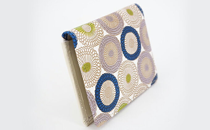 【ふるさと納税】パスケース 笠菊 水明 文庫屋大関 名刺入れ カードホルダー 名刺ケース 名刺ホルダー カード入れ 定期入れ 定期ケース 雑貨 生活雑貨 小物 革小物 革製品 本革 日用品 民芸品 工芸品 東京 東京都 墨田区　お届け：発送可能時期より順次配送 サムネイル3