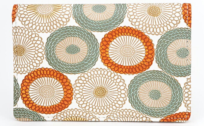 【ふるさと納税】パスカードホルダー 笠菊 若草 文庫屋大関 名刺入れ パスケース カードホルダー 定期入れ 革製品 革小物 大容量 ファッション小物 定期券入れ Suica入れ パスモケース 日用品 雑貨 東京 東京都 墨田区　お届け：発送可能時期より順次配送 サムネイル2