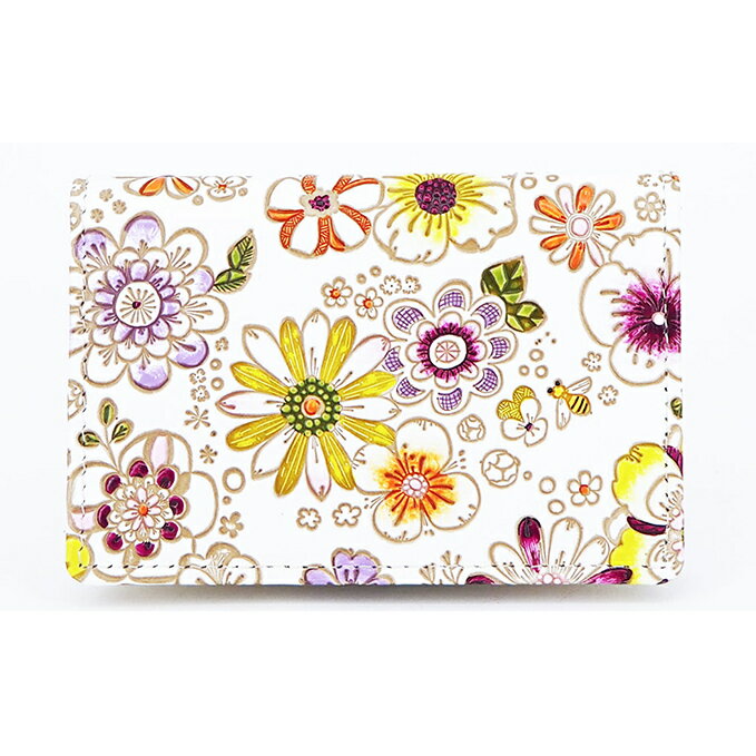 パスカードホルダー みつばち 文庫屋大関 名刺入れ パスケース カードホルダー 定期入れ 革製品 革小物 大容量 ファッション小物 定期券入れ Suica入れ パスモケース 日用品 雑貨 東京 東京都 墨田区　お届け：発送可能時期より順次配送