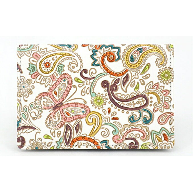 パスケース ペイズリー 文庫屋大関 名刺入れ カードホルダー 名刺ケース 名刺ホルダー カード入れ 定期入れ 定期ケース 雑貨 生活雑貨 小物 革小物 革製品 本革 日用品 民芸品 工芸品 東京 東京都 墨田区　お届け：発送可能時期より順次配送